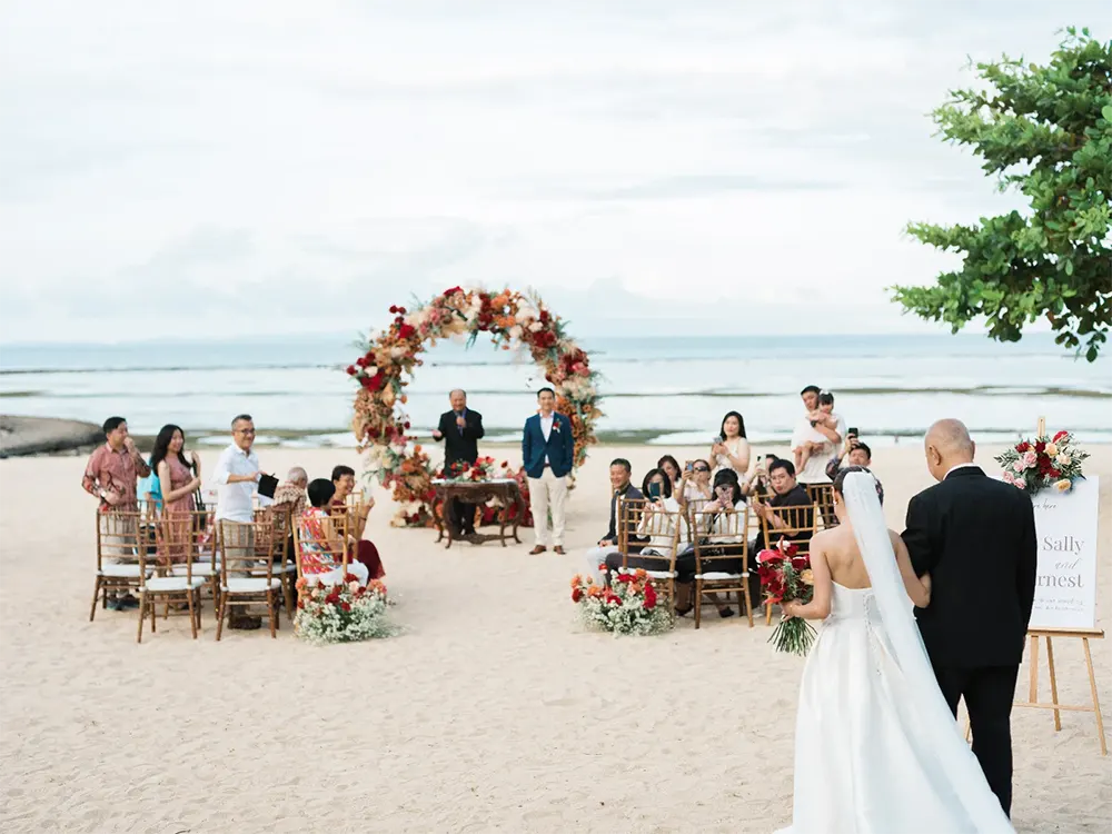 cost beach wedding bali